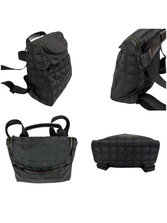 Chanel New Travel Line 2-Way Backpack Black main image 12